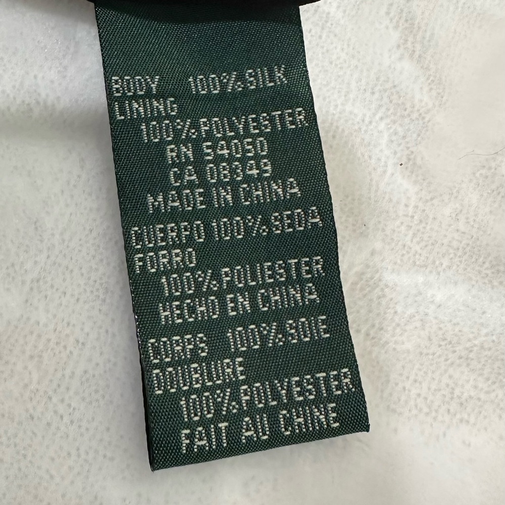 Lauren Ralph Lauren 100% Silk  Black Formal Blazer Tailored Design size 2 Petite - Picture 13 of 15